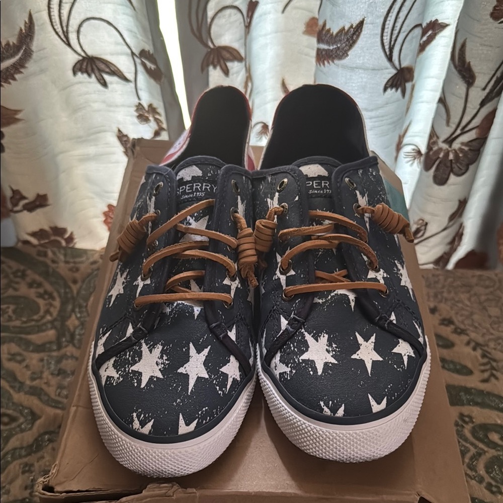 Sperry Starry Night Sneakers - Black and White
